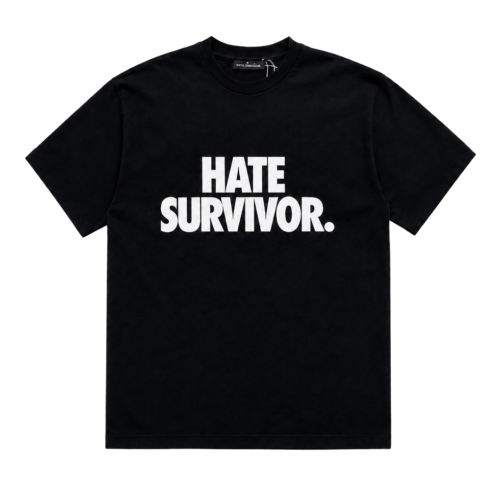 HATE SURVIVOR Black T-Shirt